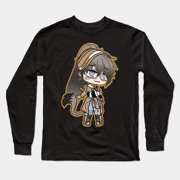 Gacha Boy By Froggy Long Sleeve T-Shirt by Itz toca froggy